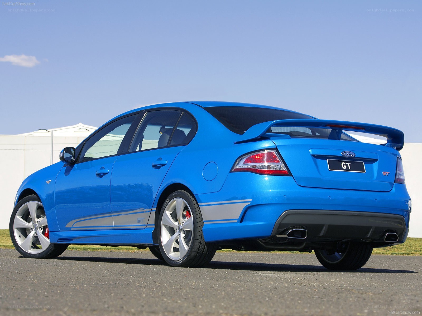 blue performance sedan