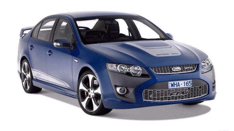 blue performance sedan