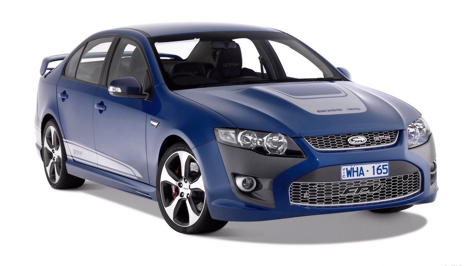 blue performance sedan