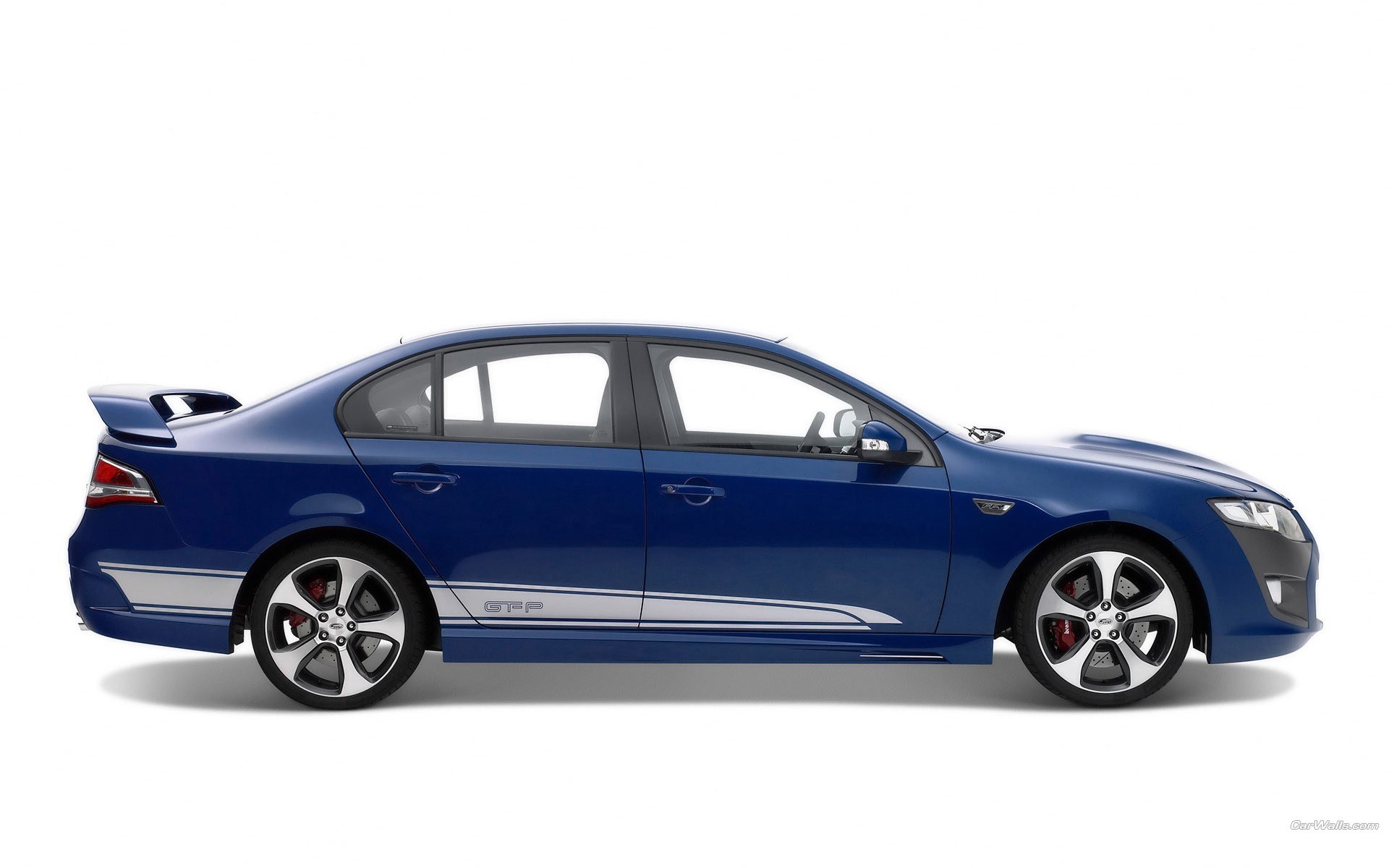 blue performance sedan