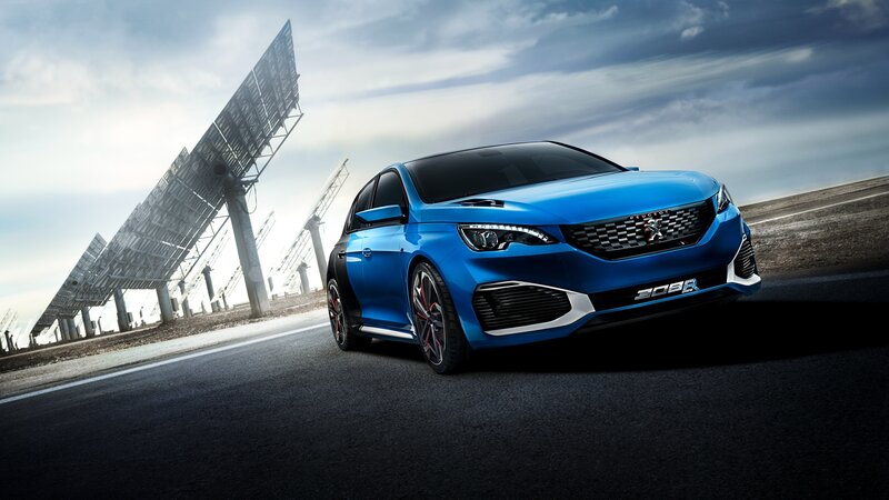 Blue Peugeot 308 GTI