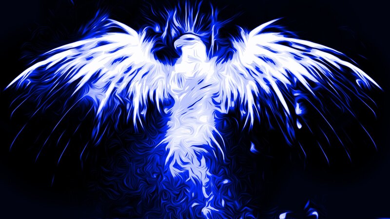 blue phoenix artwork