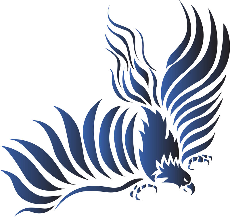 blue phoenix design