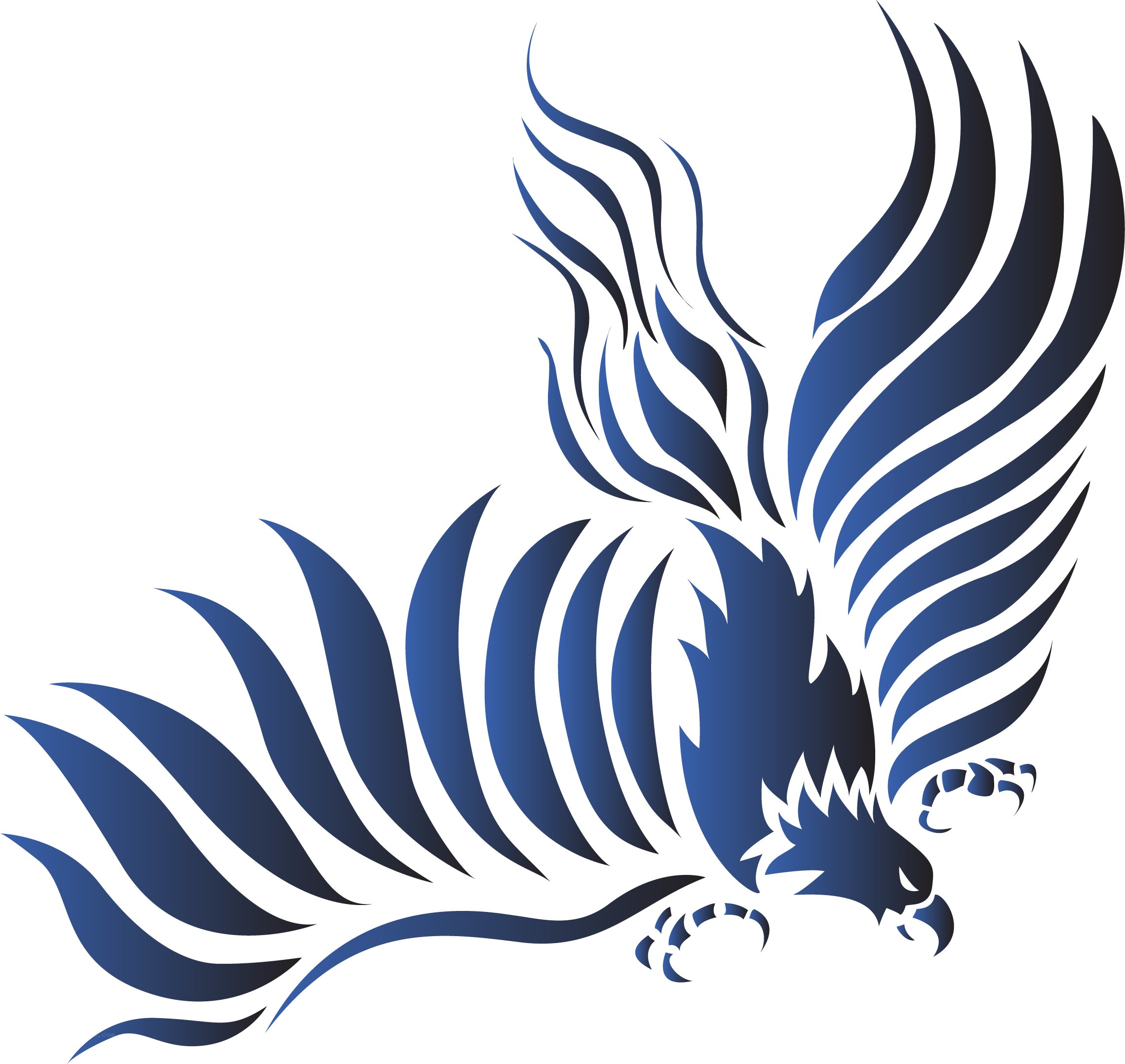blue phoenix design