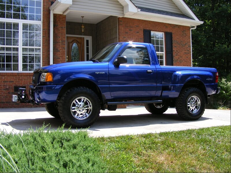 Blue Pickup Truck — Calm, Afternoon, Photograph, House