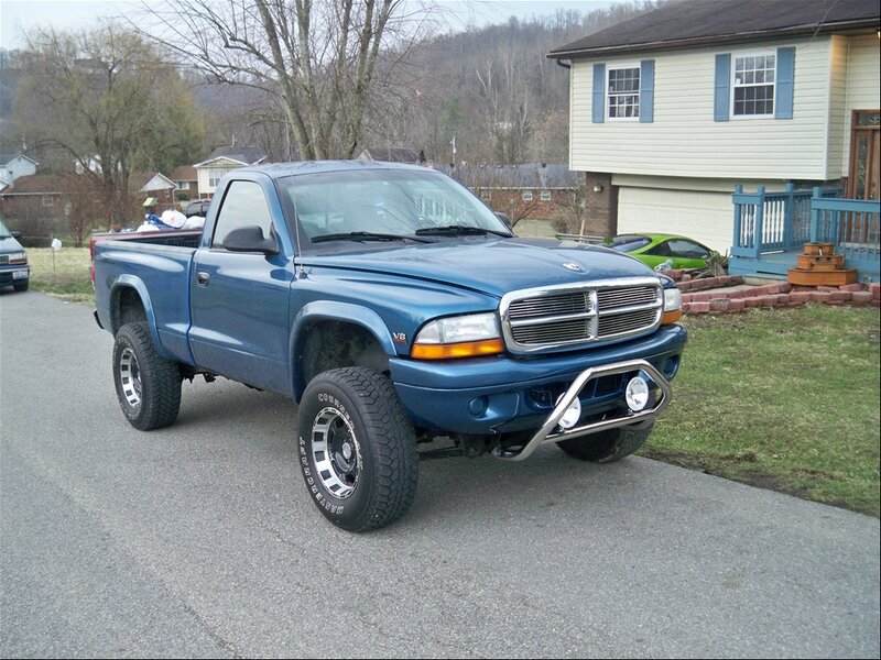 Blue Pickup Truck — Calm, Autumn