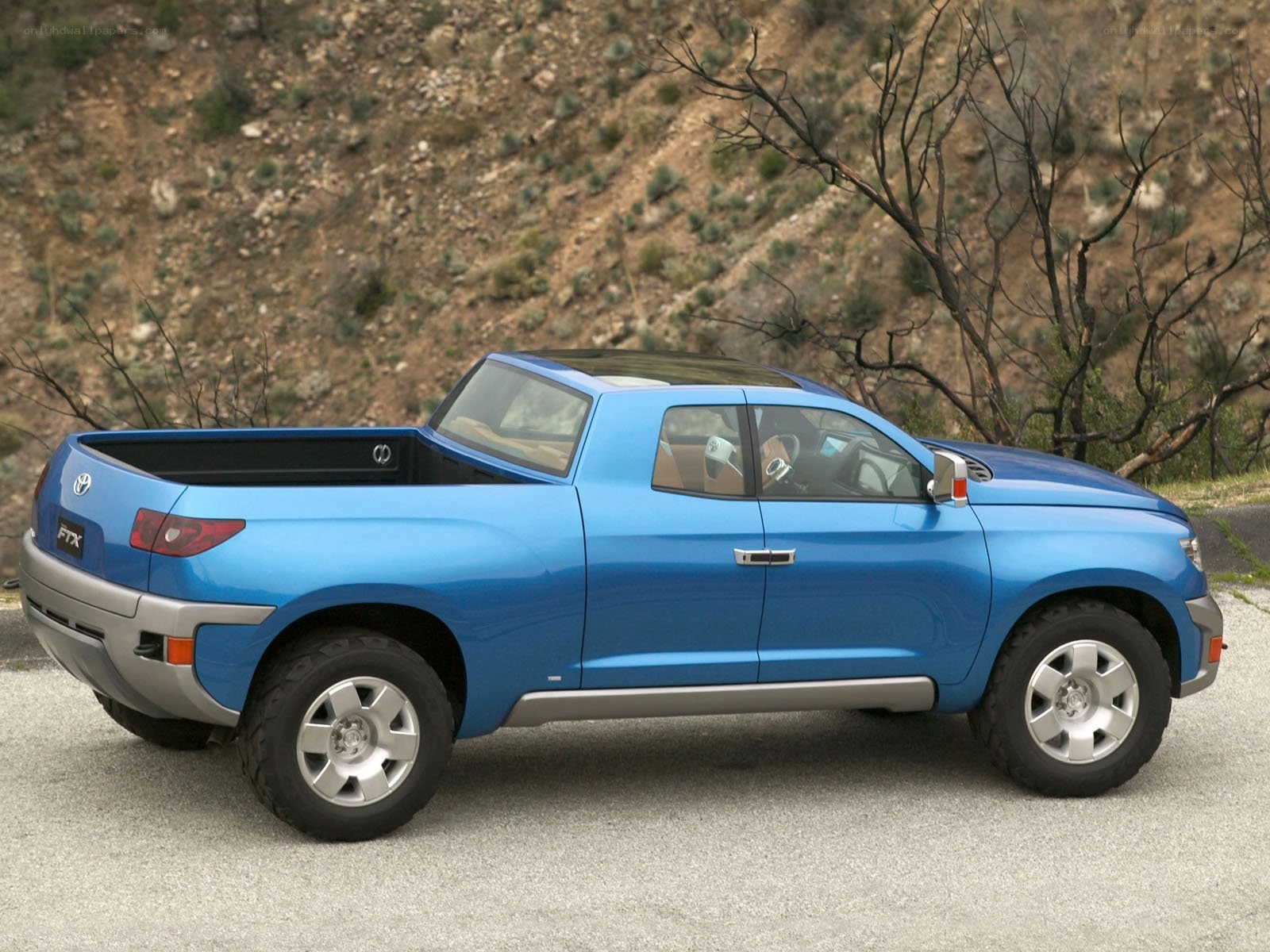 blue pickup truck concept