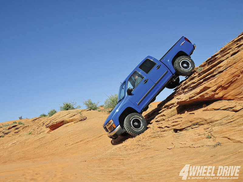 Blue Pickup Truck — Dramatic, Afternoon, Photograph, Rocky Hill