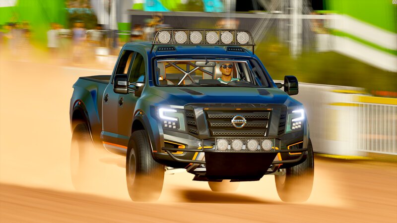 Blue Pickup Truck — Dynamic, Afternoon, 3d Render