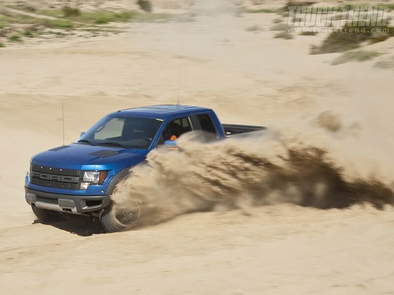 Blue Pickup Truck — Dynamic, Afternoon