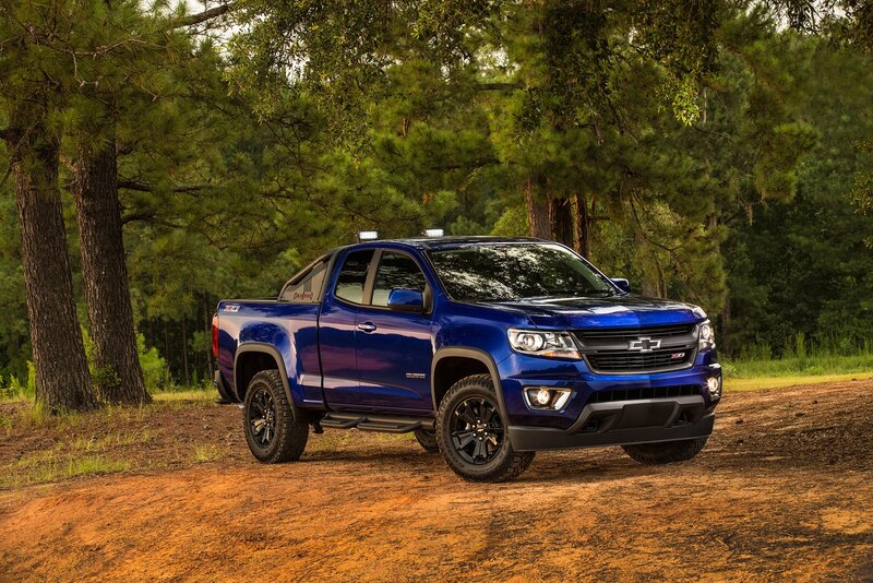 Blue Pickup Truck — Outdoor, Afternoon, Photograph, Trees