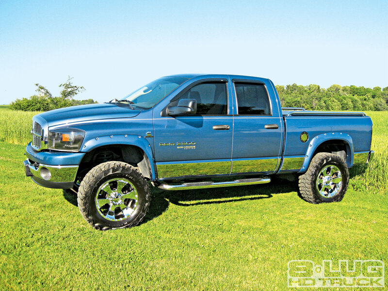 Blue Pickup Truck — Serene, Afternoon, Photograph, Grass Field