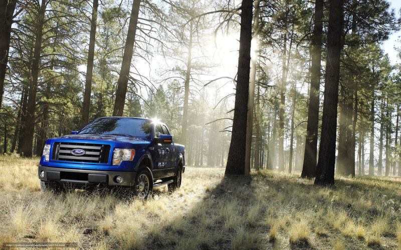 Blue Pickup Truck — Serene, Morning
