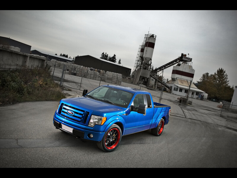 Blue Pickup Truck