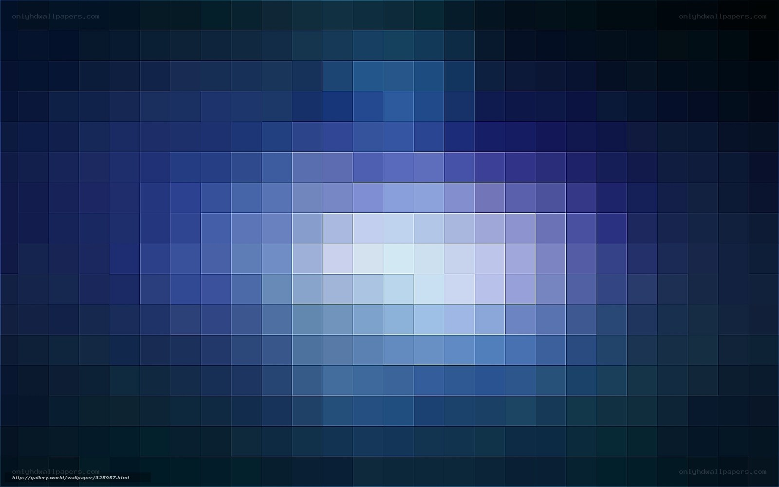 Blue pixel art abstract
