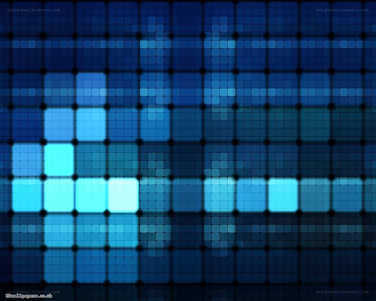 blue pixel grid pattern
