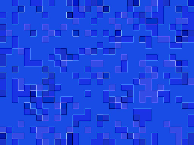Blue Pixelated Pattern