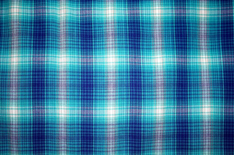 Blue Plaid Fabric