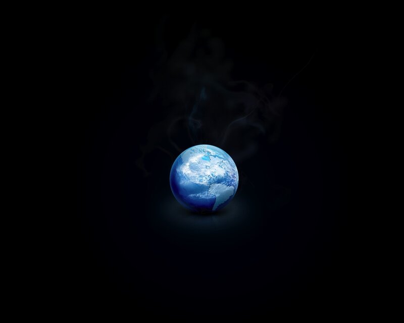 Blue Planet Earth — Dramatic, Digital Art