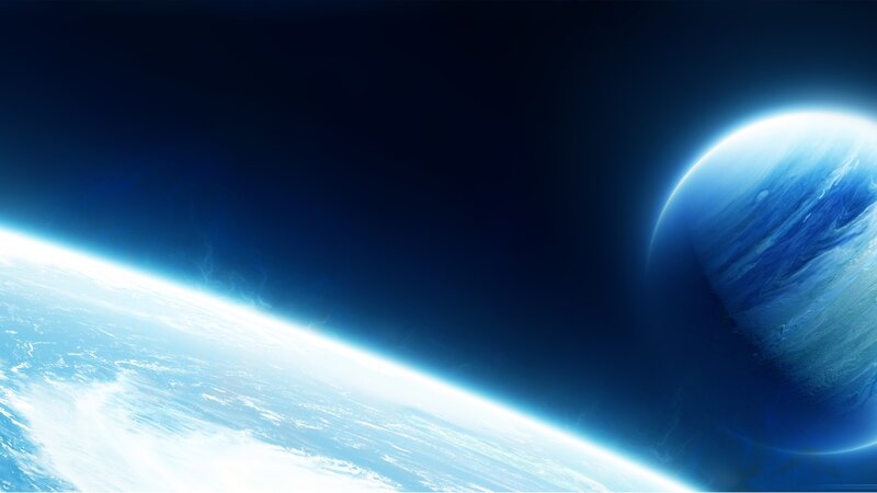 Blue planet from space