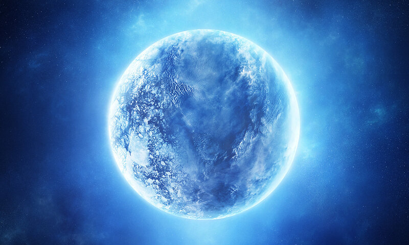 blue planet from space