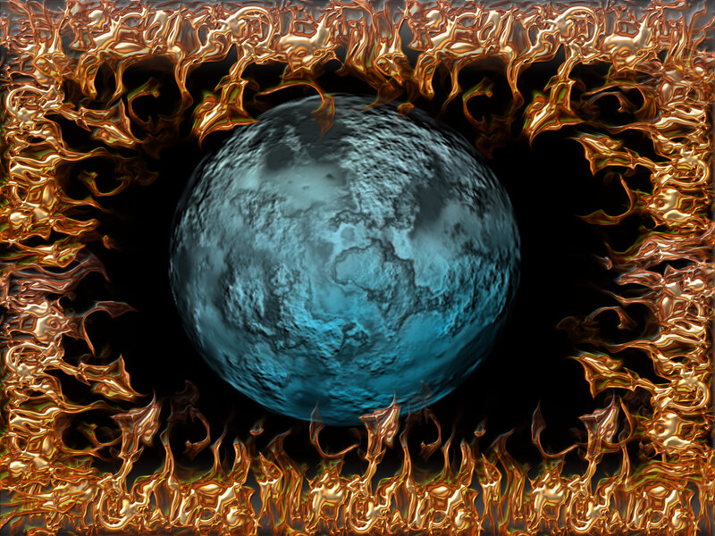 Blue Planet in Flames