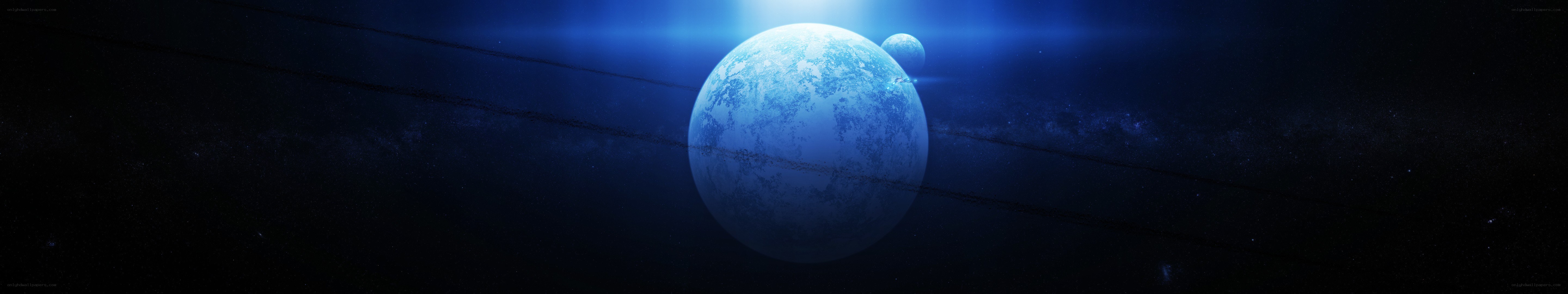 blue planet in space