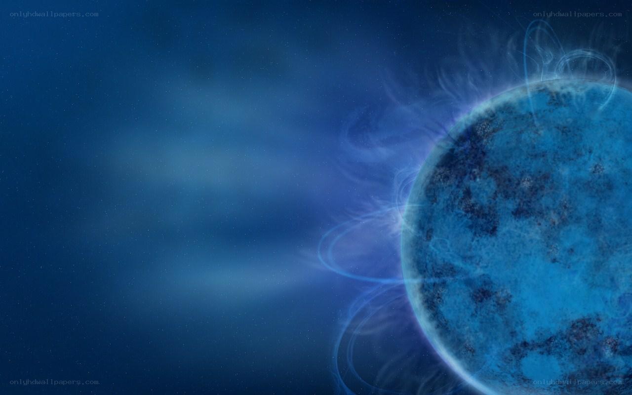 blue planet in space