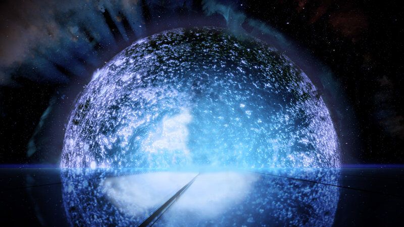 blue planet in space