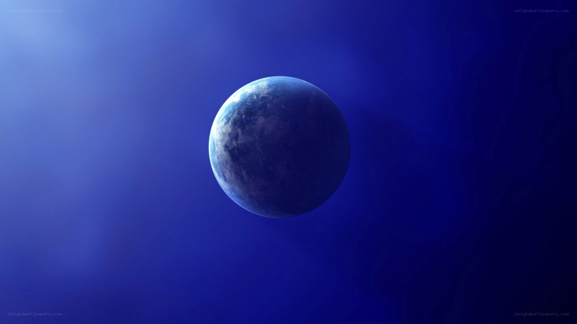 blue planet in space