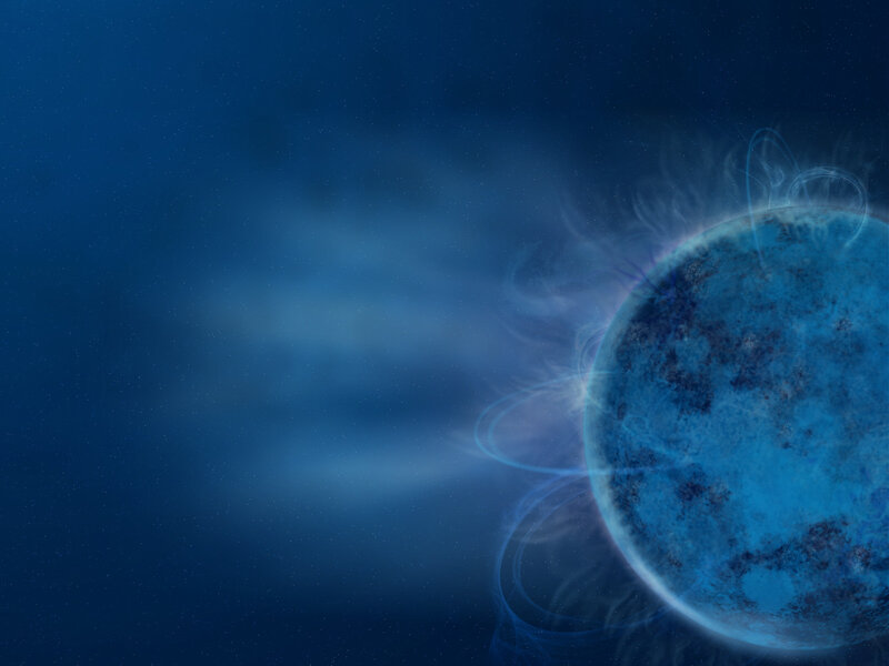 blue planet in space