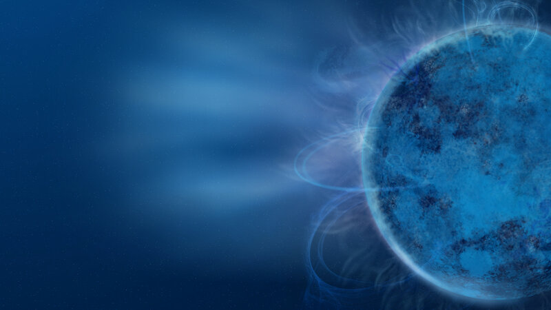 blue planet in space