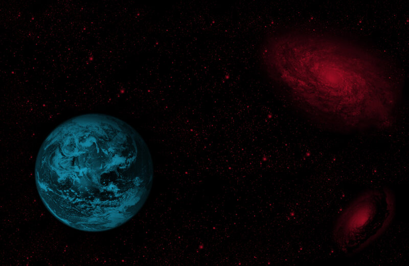 Blue Planet in Space — Black