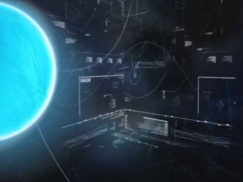 Blue Planet in Space — Futuristic