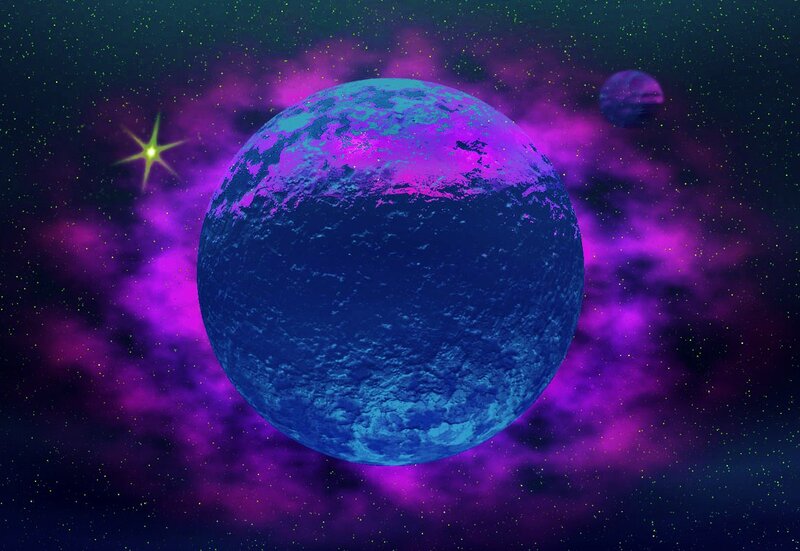 Blue Planet in Space — Purple