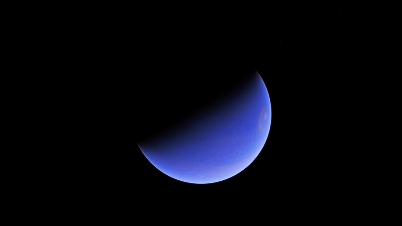 Blue Planet in Space — Serene, Photograph