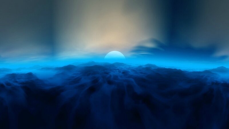 Blue Planet Surface — Serene