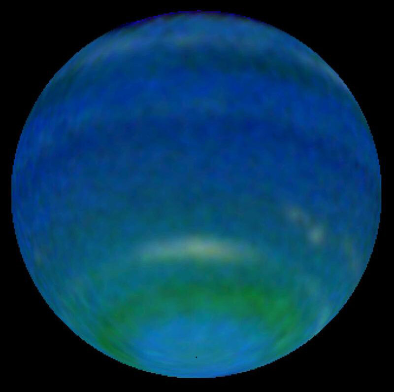 blue planet with green band
