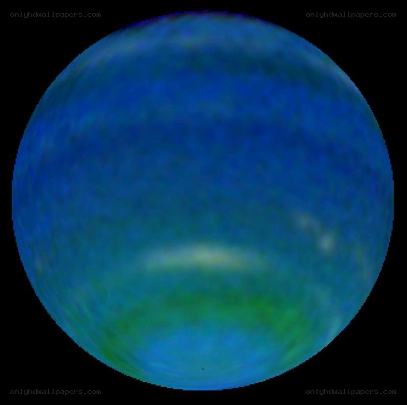blue planet with green band