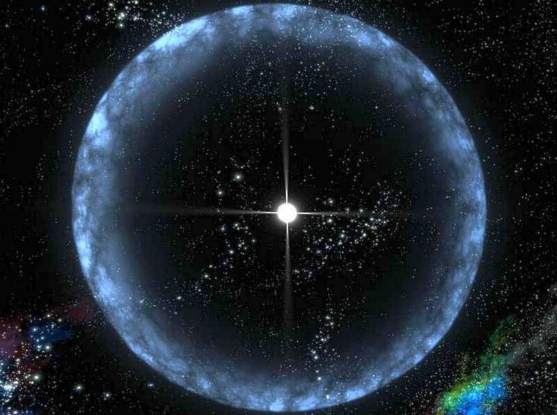 blue planet with star