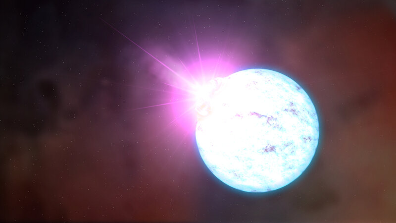 Blue Planet with Starburst