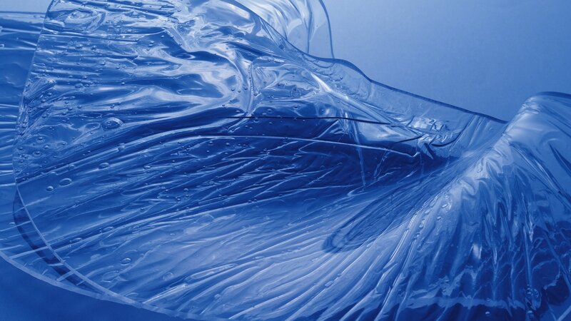blue plastic sheet texture