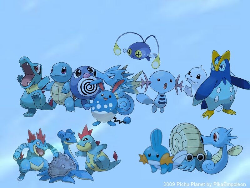 Blue Pokémon group