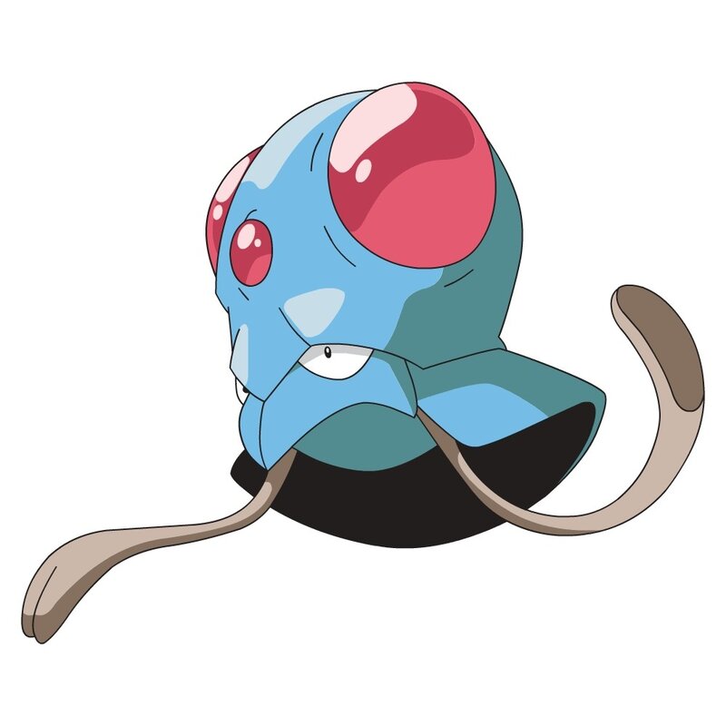Blue Pokémon with red eyes
