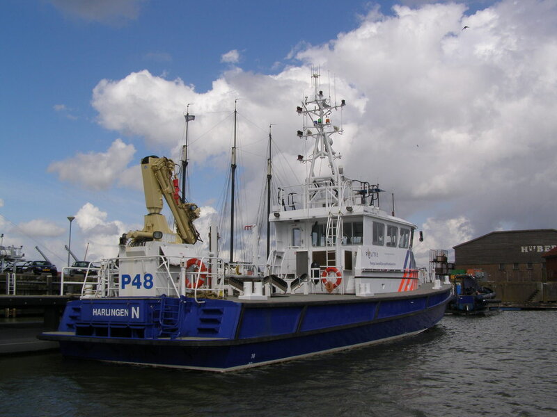 Blue Police Boat — Calm
