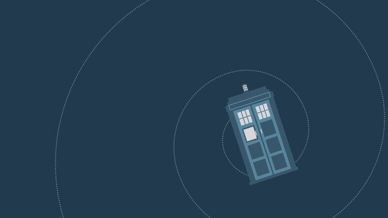 Blue Police Box — Calm, Night