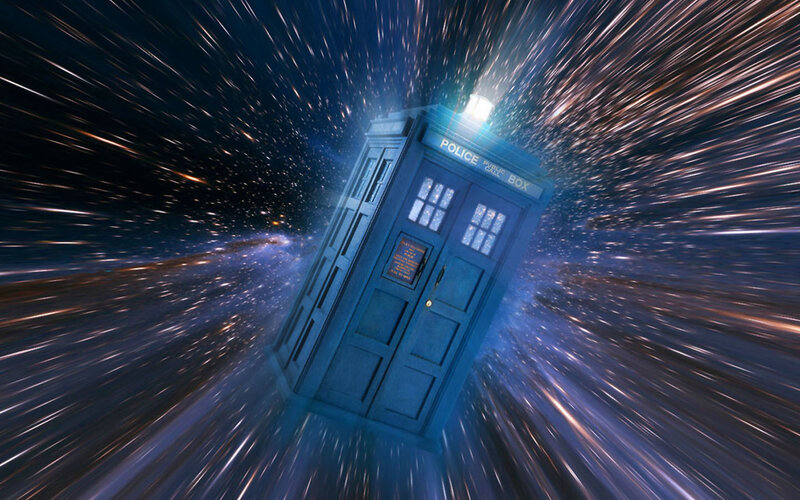 Blue Police Box — Dynamic, Night