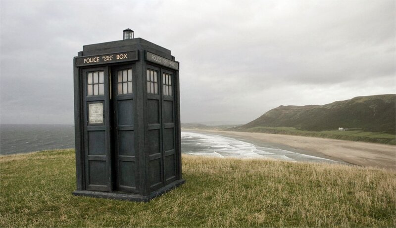Blue Police Box — Green