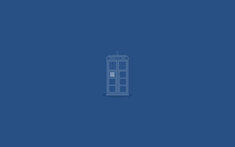 Blue Police Box — Minimalist