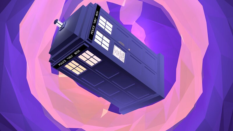 Blue Police Box — Purple, Dynamic